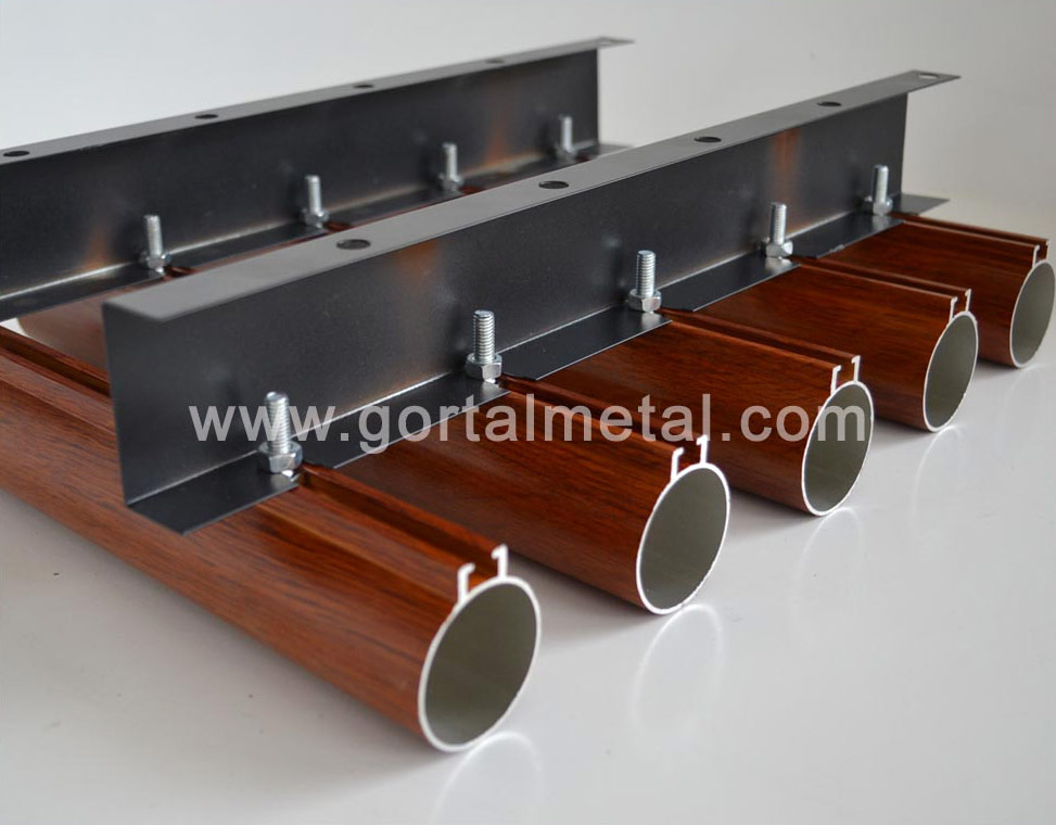 40 round pipe baffle ceiling
