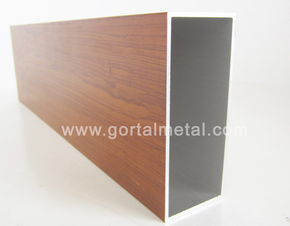 50x100x2.0 wood grain RHS square pipe