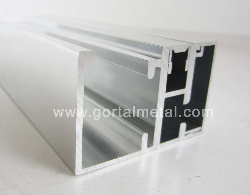 6463 aluminum polished profile for shower door