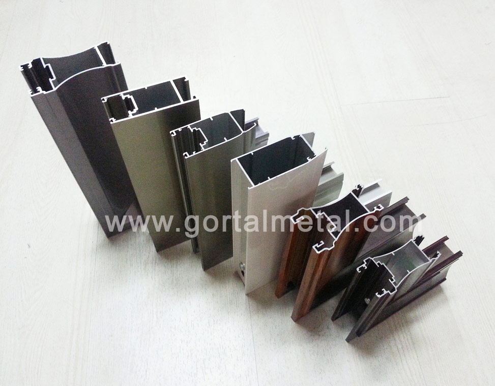 90 80 70 series wooden graining side-hung window casement aluminum windows