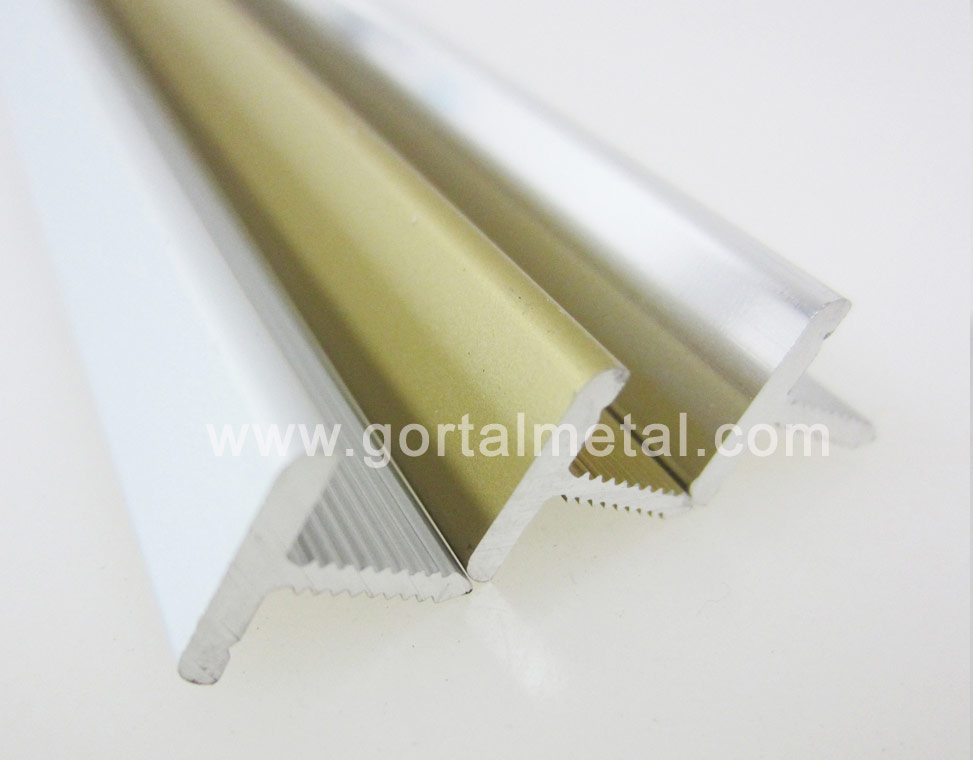 T shape aluminum tile trim