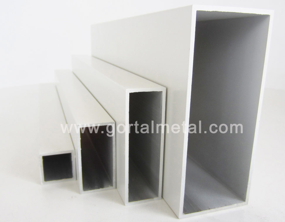 aluminum extruded RHS square pipe