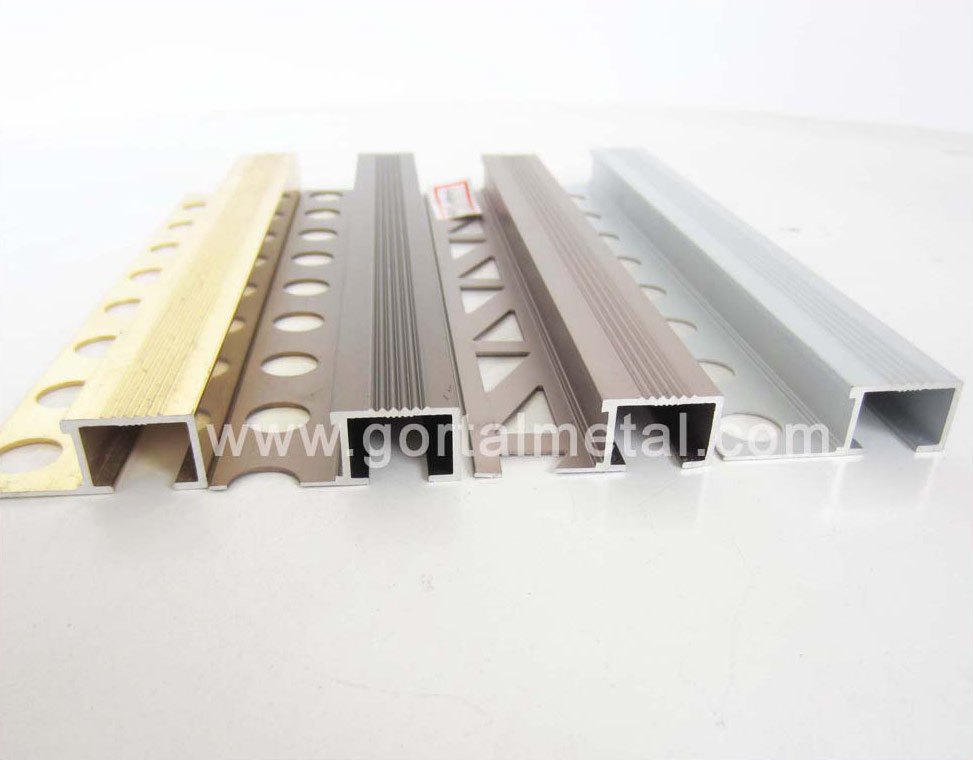 aluminum flooring trim golden color
