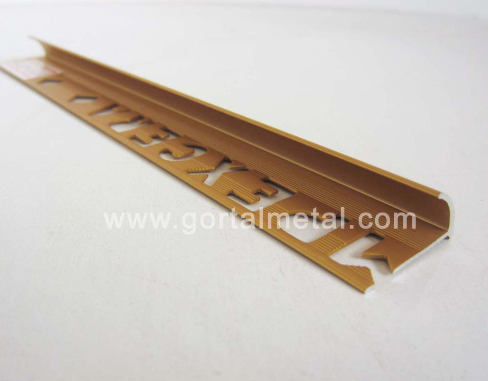 aluminum tile trim matt silver golden