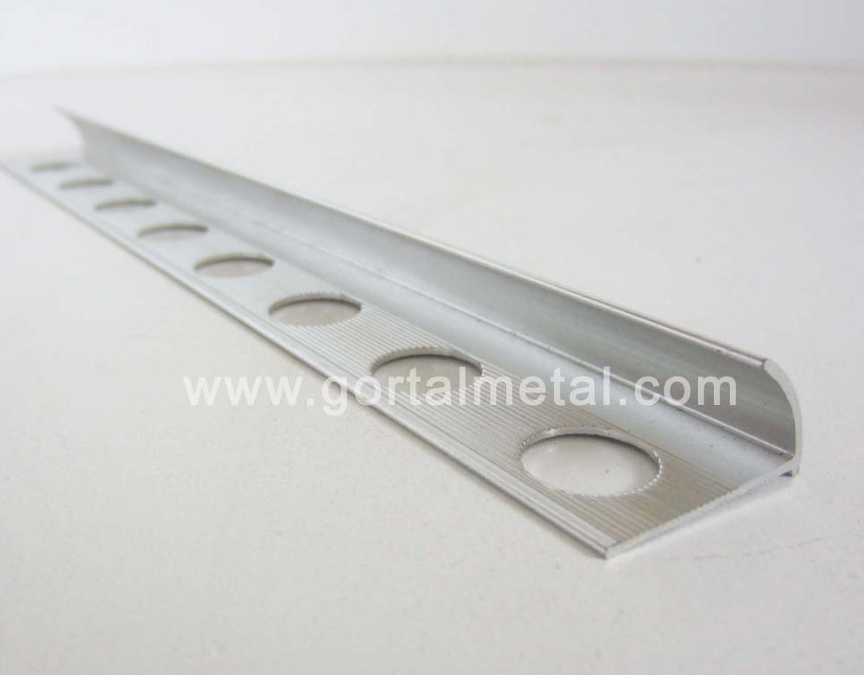 aluminum tile trim matt silver