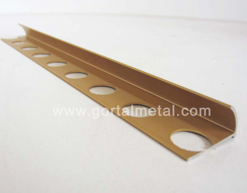 aluminum tile trim round corner matt