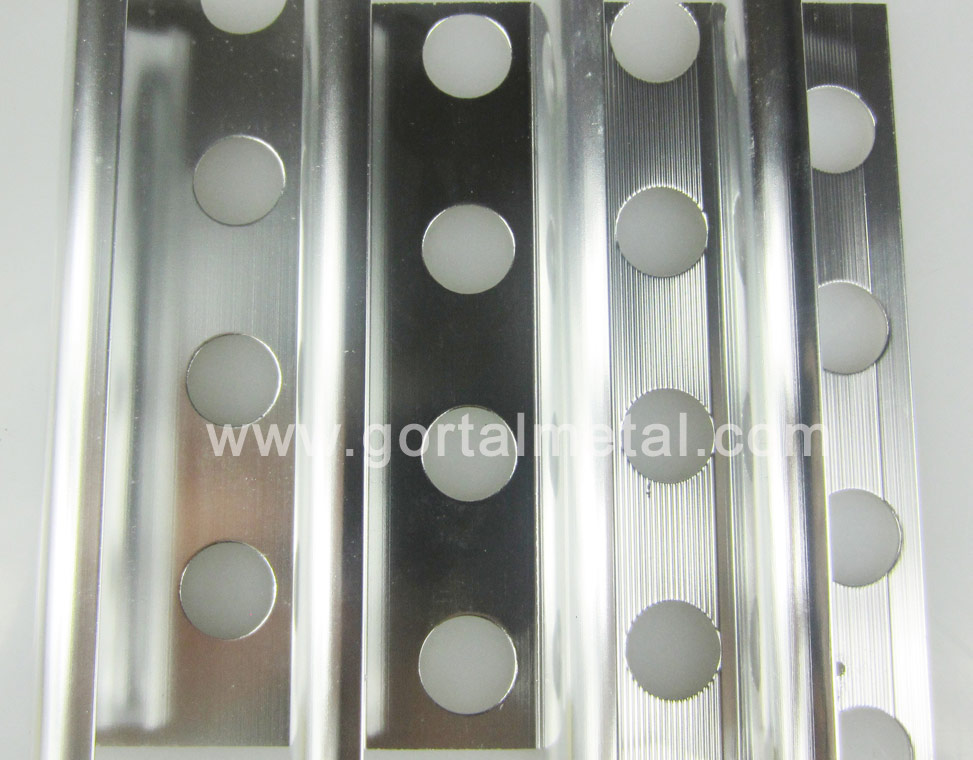 aluminum tile trim series silver color