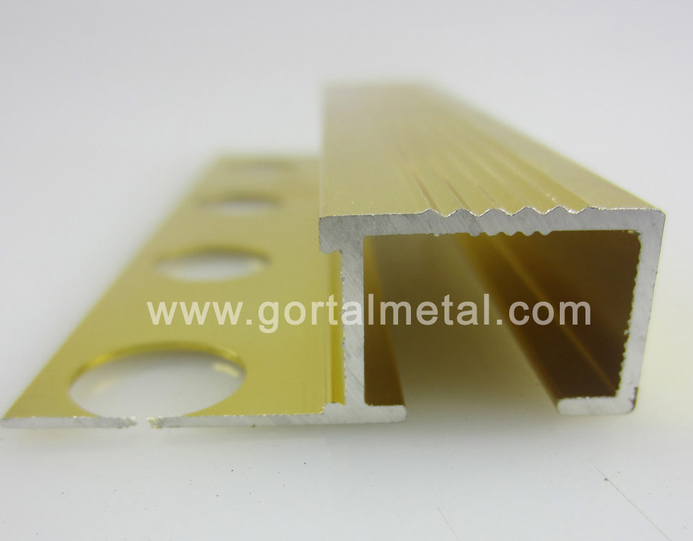 aluminum tile trim square trim 2 golden