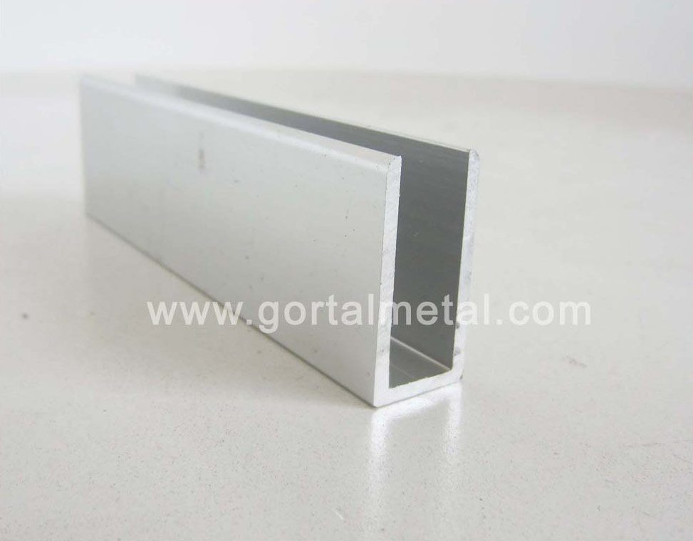 aluminum u shape profile glass clip