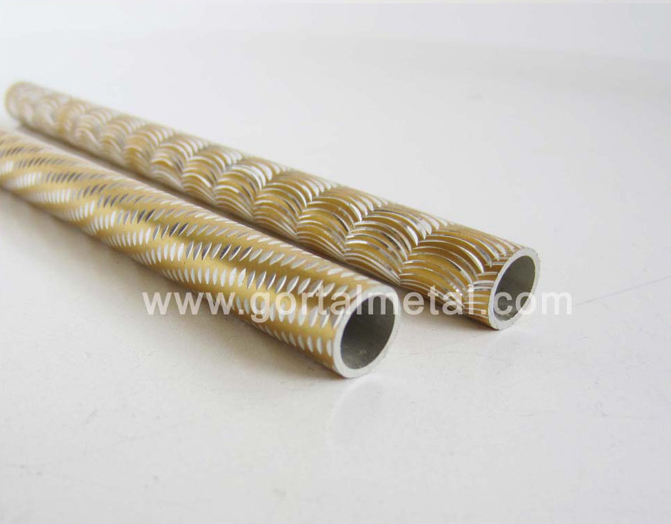 carved aluminum profile round pipe